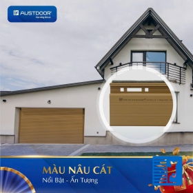 Cửa Cuốn Màu Nâu Cát
